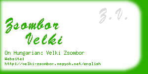 zsombor velki business card